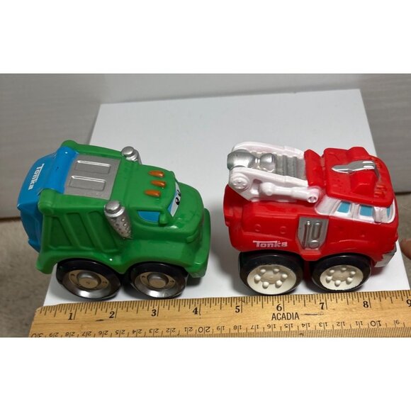 Tonka Chuck and Friends Rowdy Garbage Truck & Boomer Firetruck Mini Toy Set - Picture 6 of 10